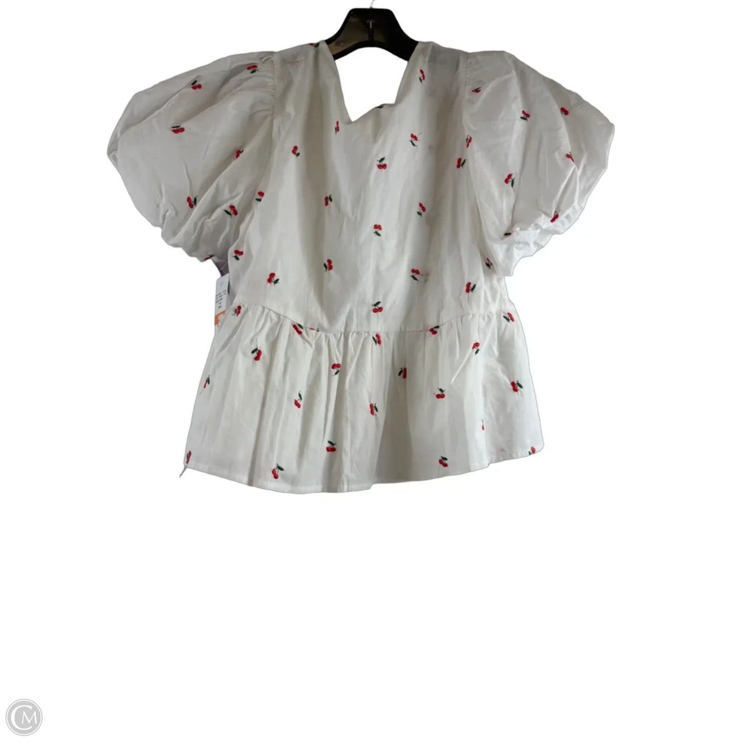 Top Short Sleeve By New In In Red & White, Size: S