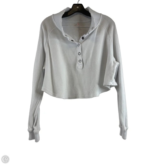 Athletic Top Long Sleeve Collar By Free People In White, Size: Sp