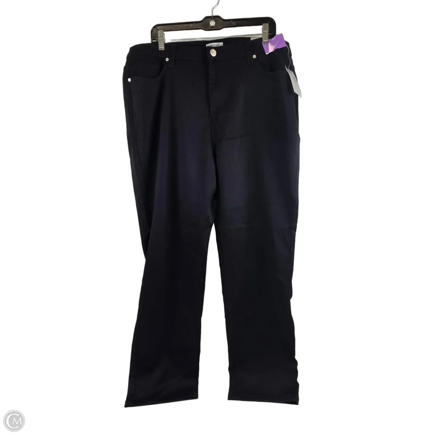 Jeans Straight By Clothes Mentor In Black Denim, Size: 20