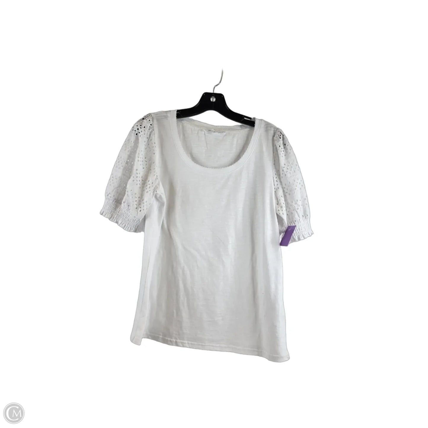 Top Short Sleeve By Jane And Delancey In White, Size: S