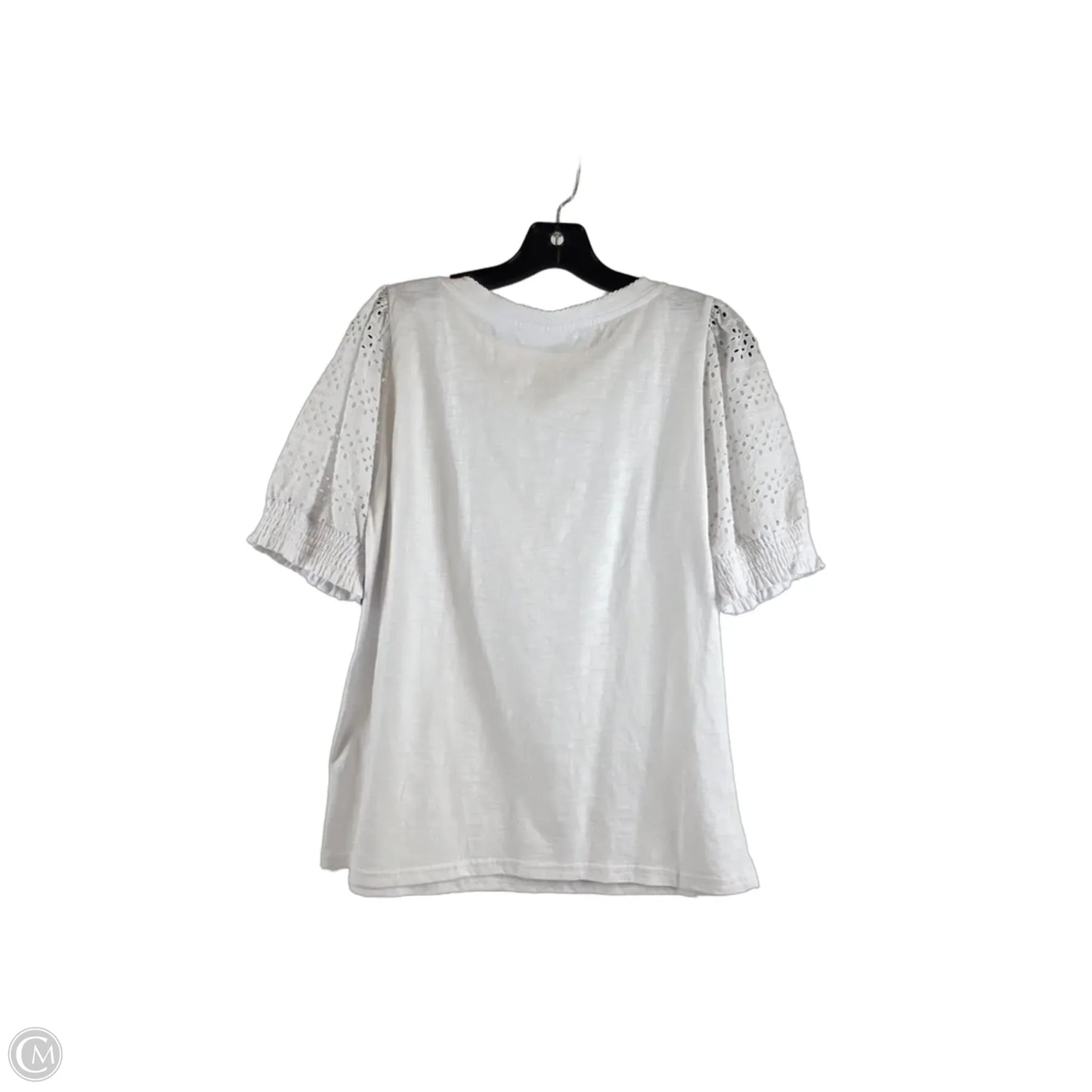 Top Short Sleeve By Jane And Delancey In White, Size: S