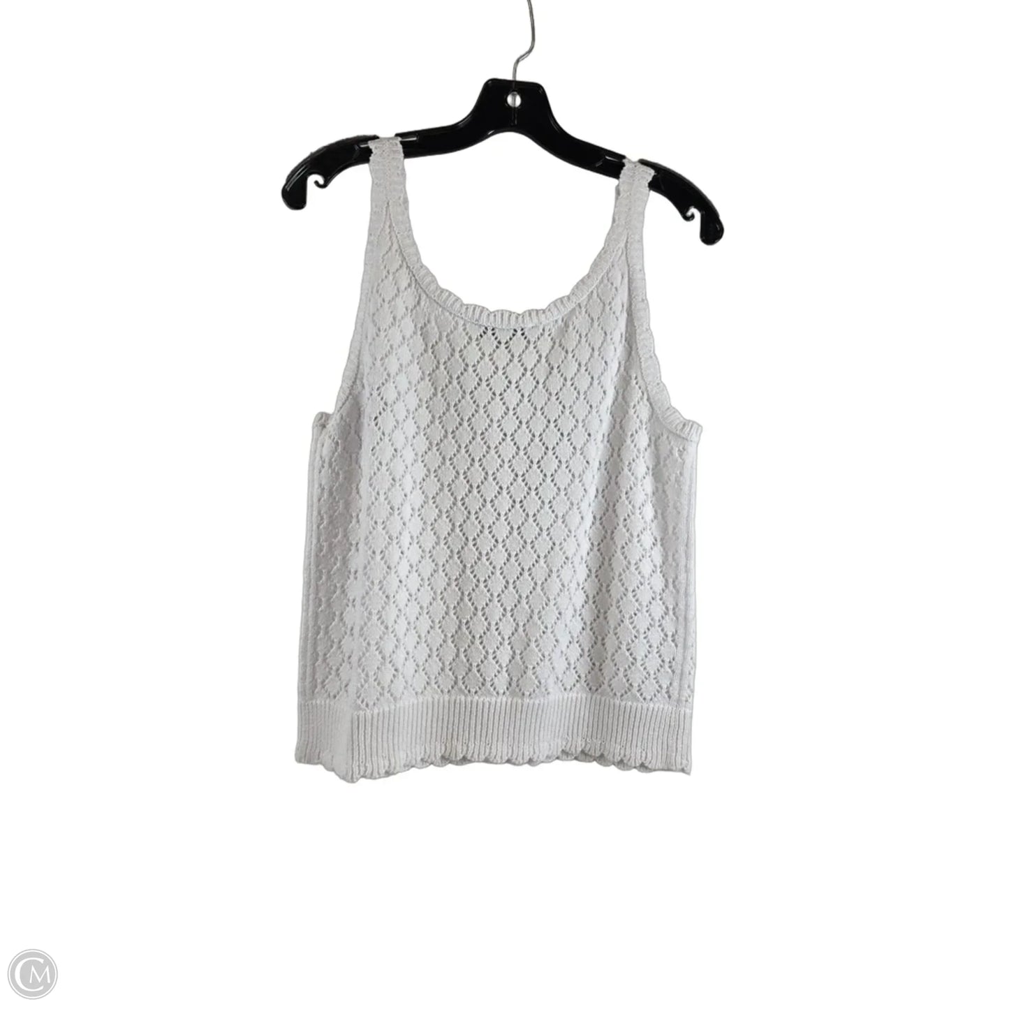 Top Sleeveless By Loft In White, Size: M