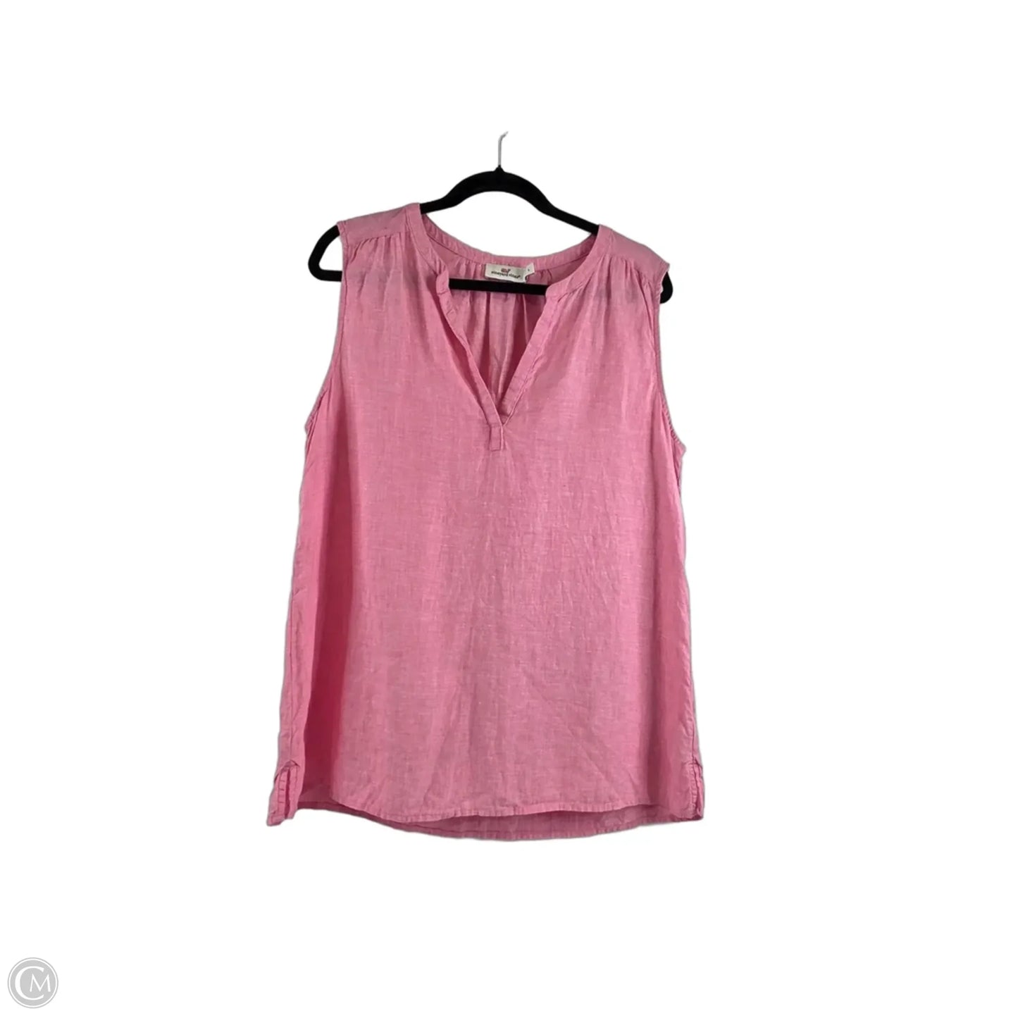 Top Sleeveless By Vineyard Vines In Pink, Size: L