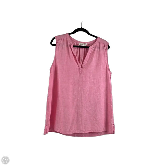Top Sleeveless By Vineyard Vines In Pink, Size: L