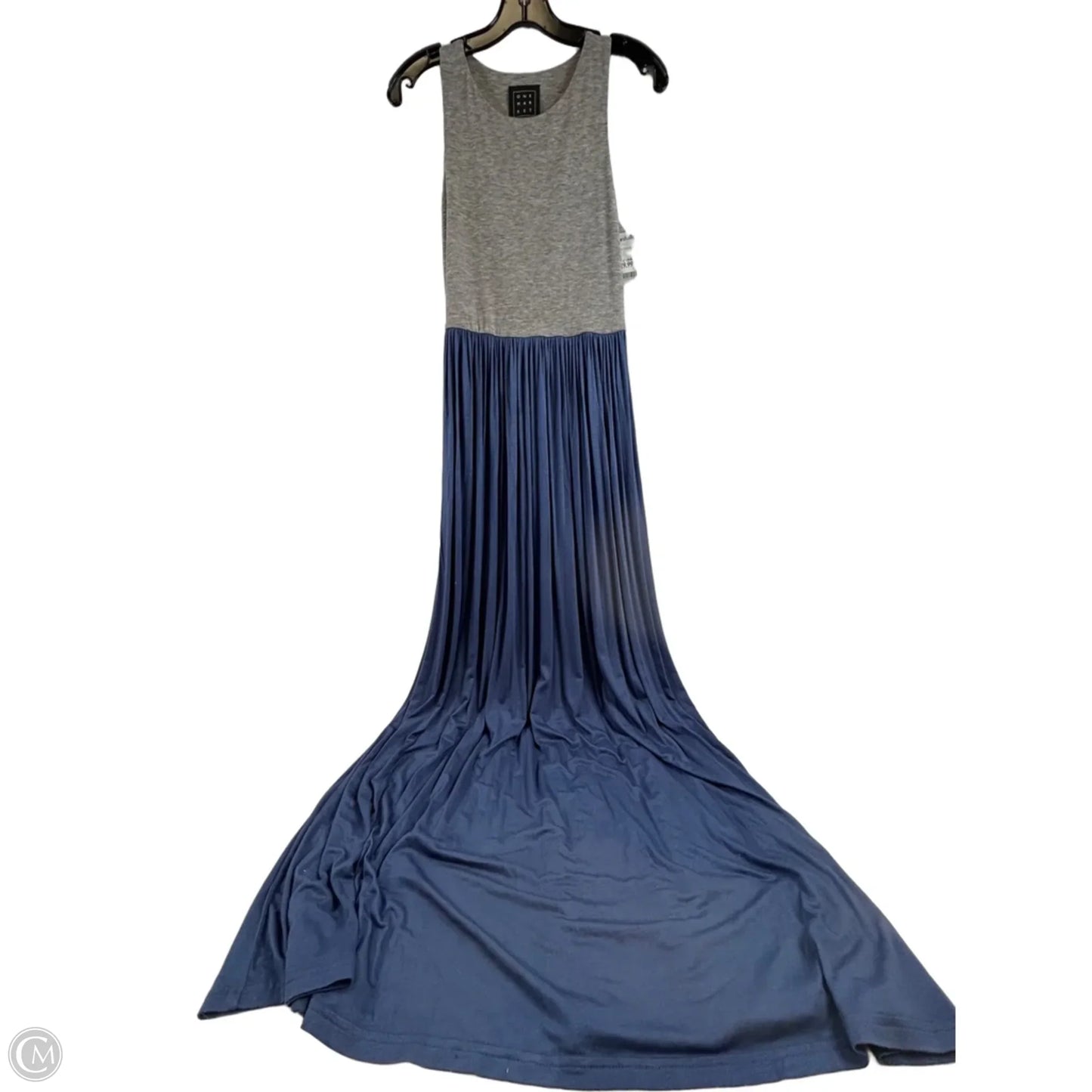 Dress Casual Maxi By Clothes Mentor In Blue & Grey, Size: S