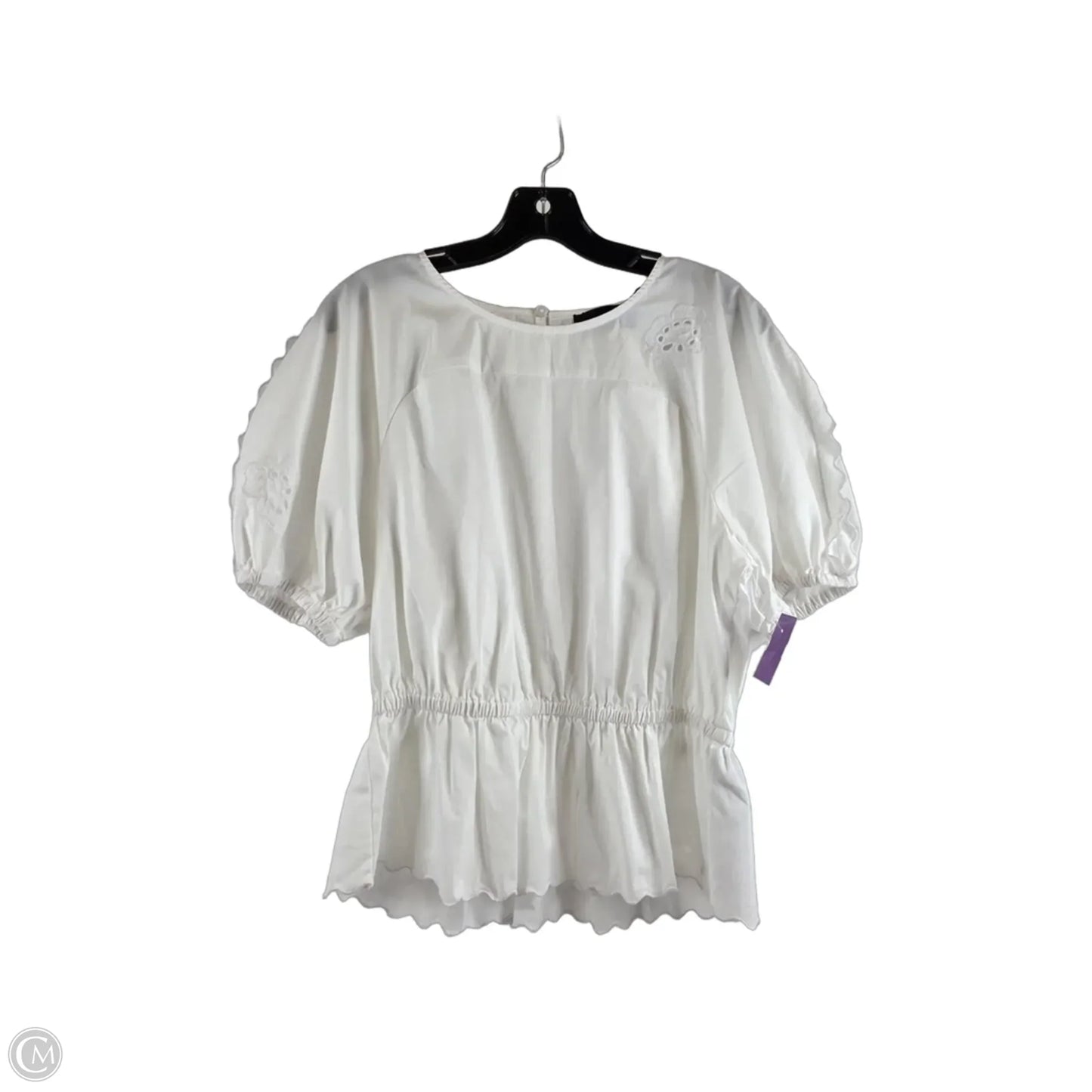 Top Short Sleeve Basic By 7 For All Mankind In White, Size: M