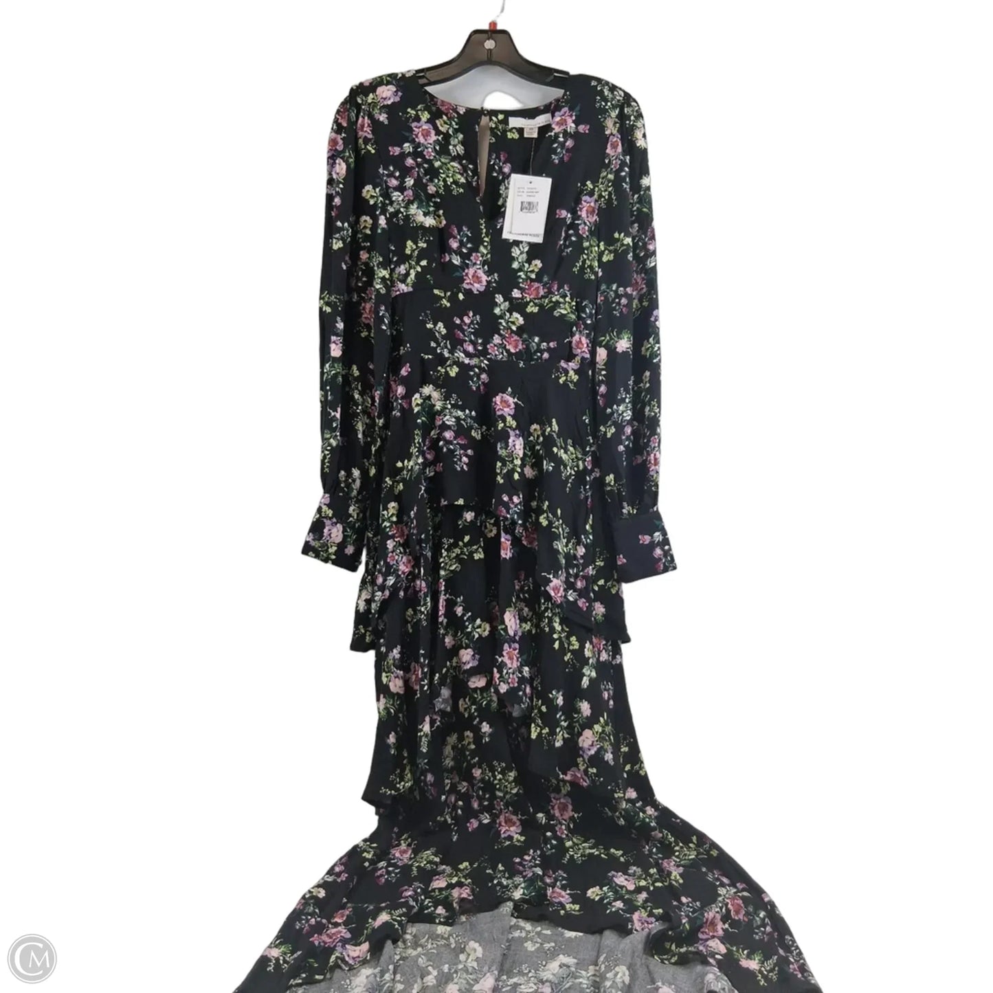 Dress Casual Maxi By Clothes Mentor In Black & Purple, Size: Xs