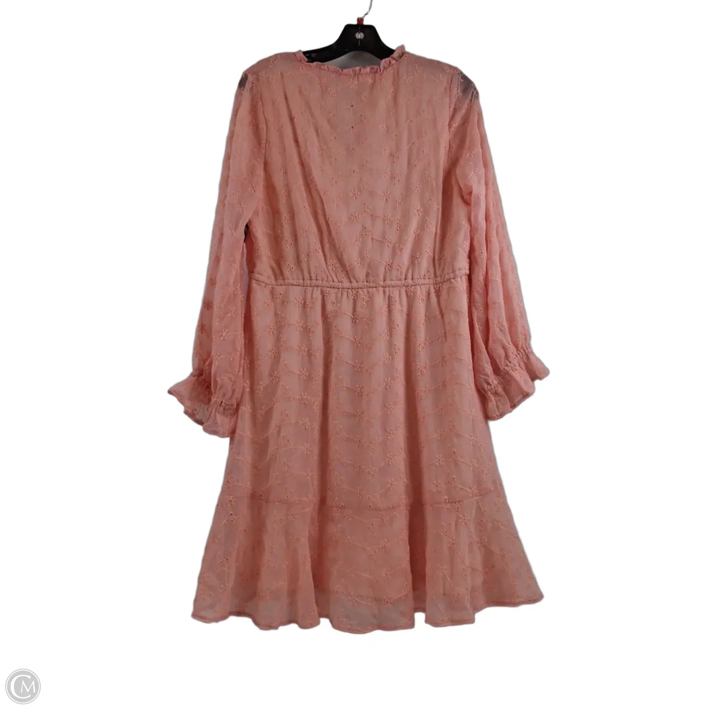 Dress Casual Midi By Bcbg In Peach, Size: M