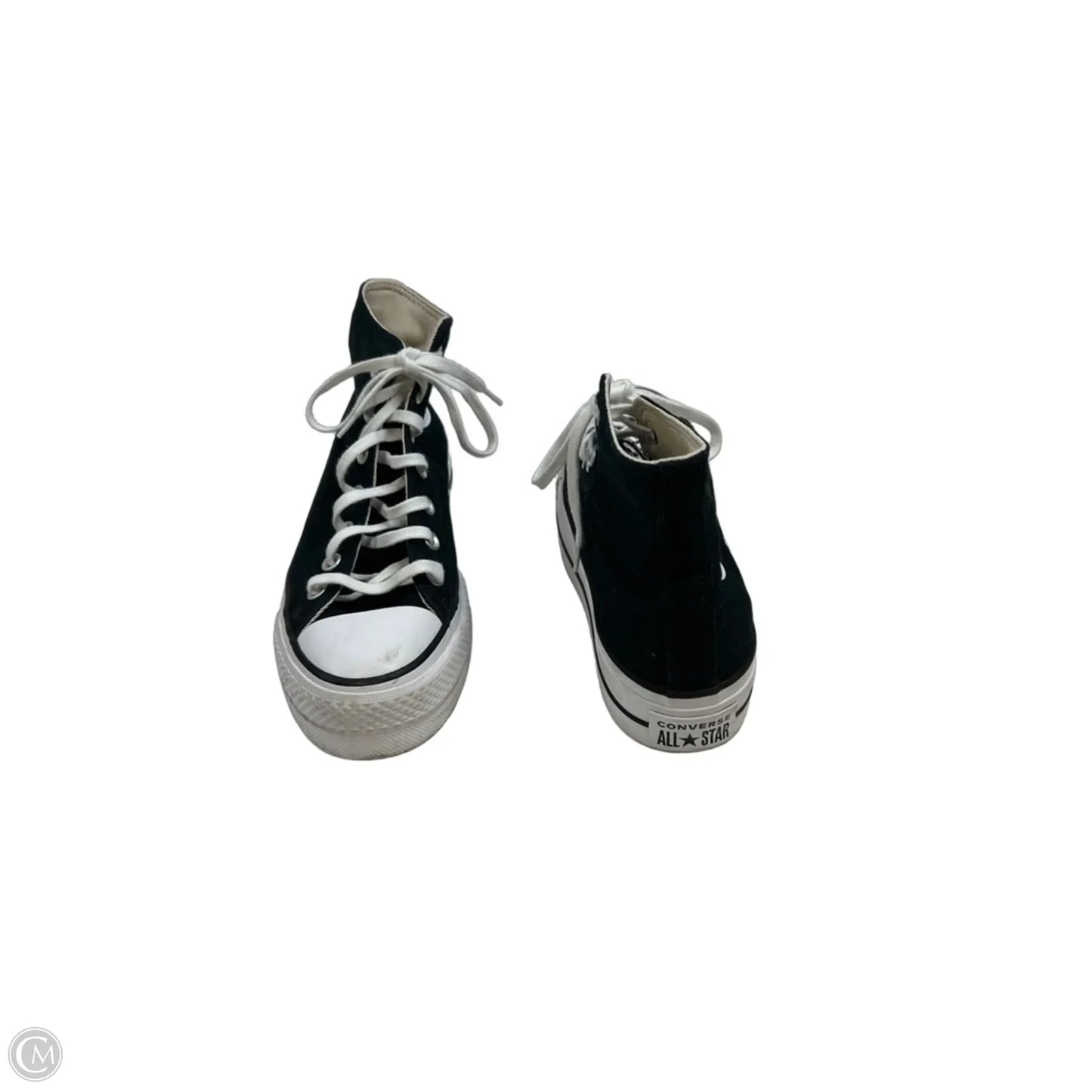 Shoes Sneakers Platform By Converse In Black & White, Size: 7