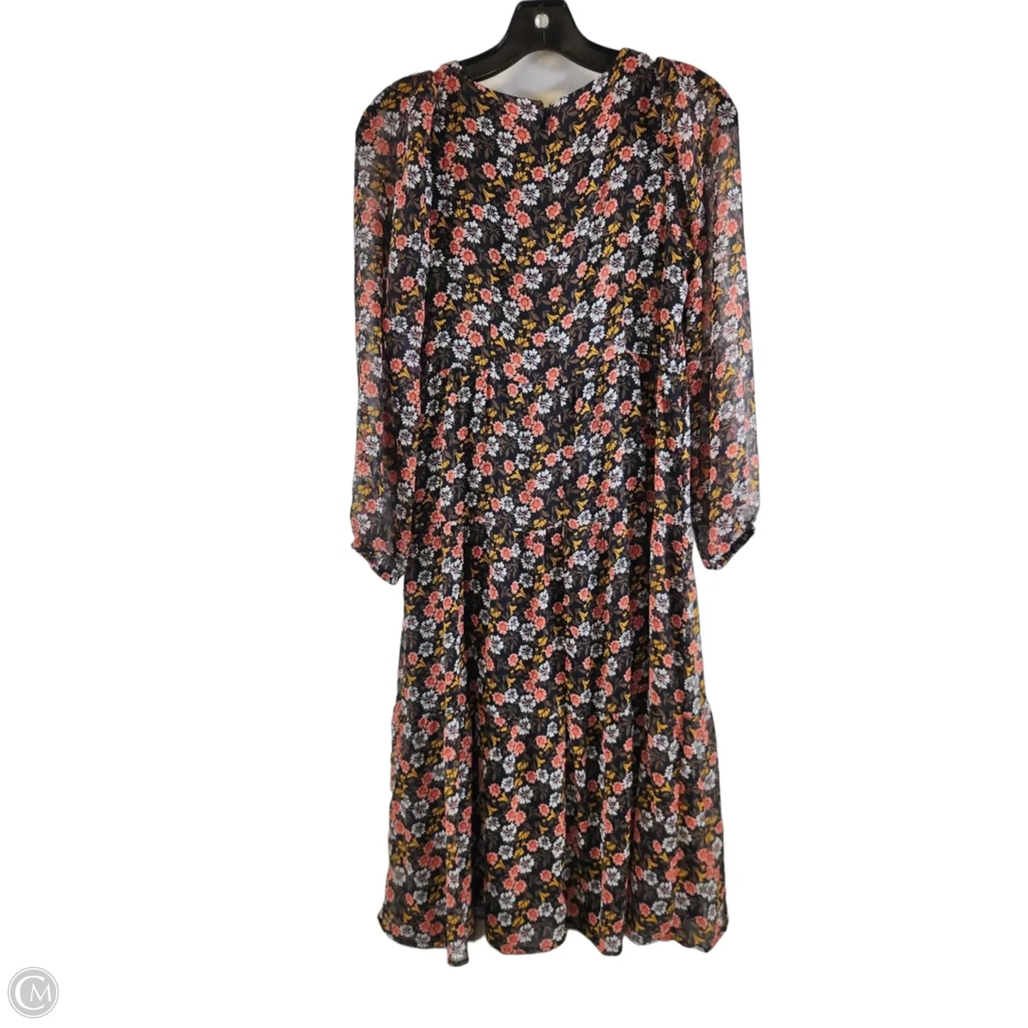 Dress Casual Midi By Loft In Floral Print, Size: Xsp