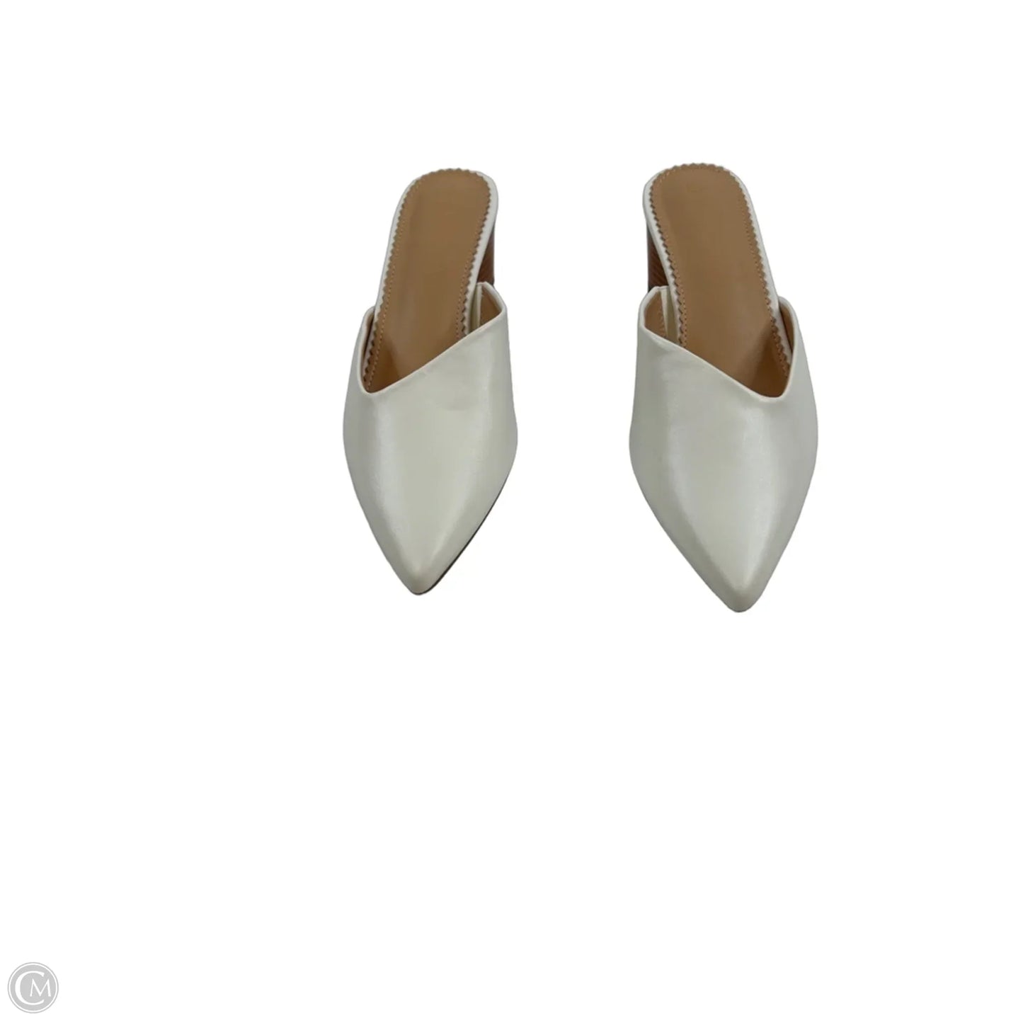 Shoes Heels Block By Clothes Mentor In White, Size: 7.5
