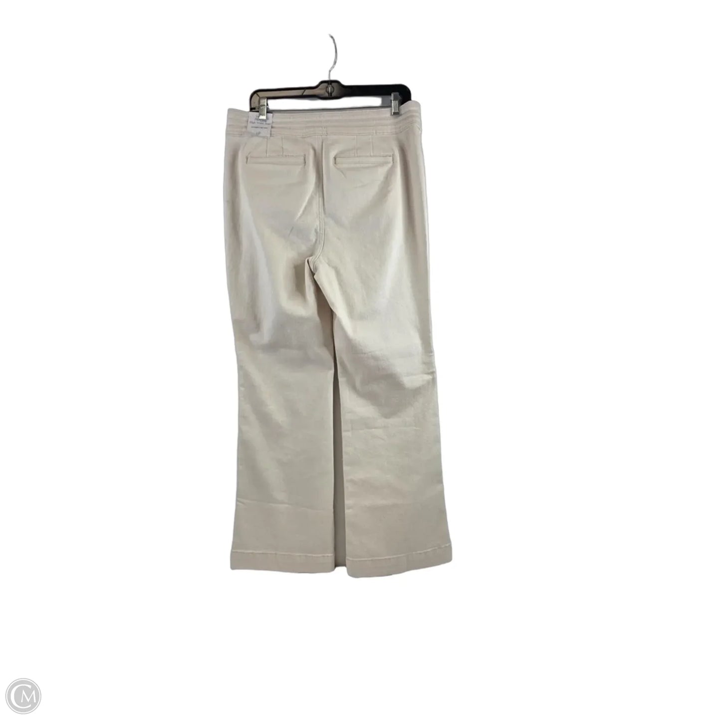 Jeans Wide Leg By Talbots In Cream Denim, Size: 12p