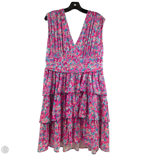 Dress Designer By Lilly Pulitzer In Pink & Purple, Size: Xl