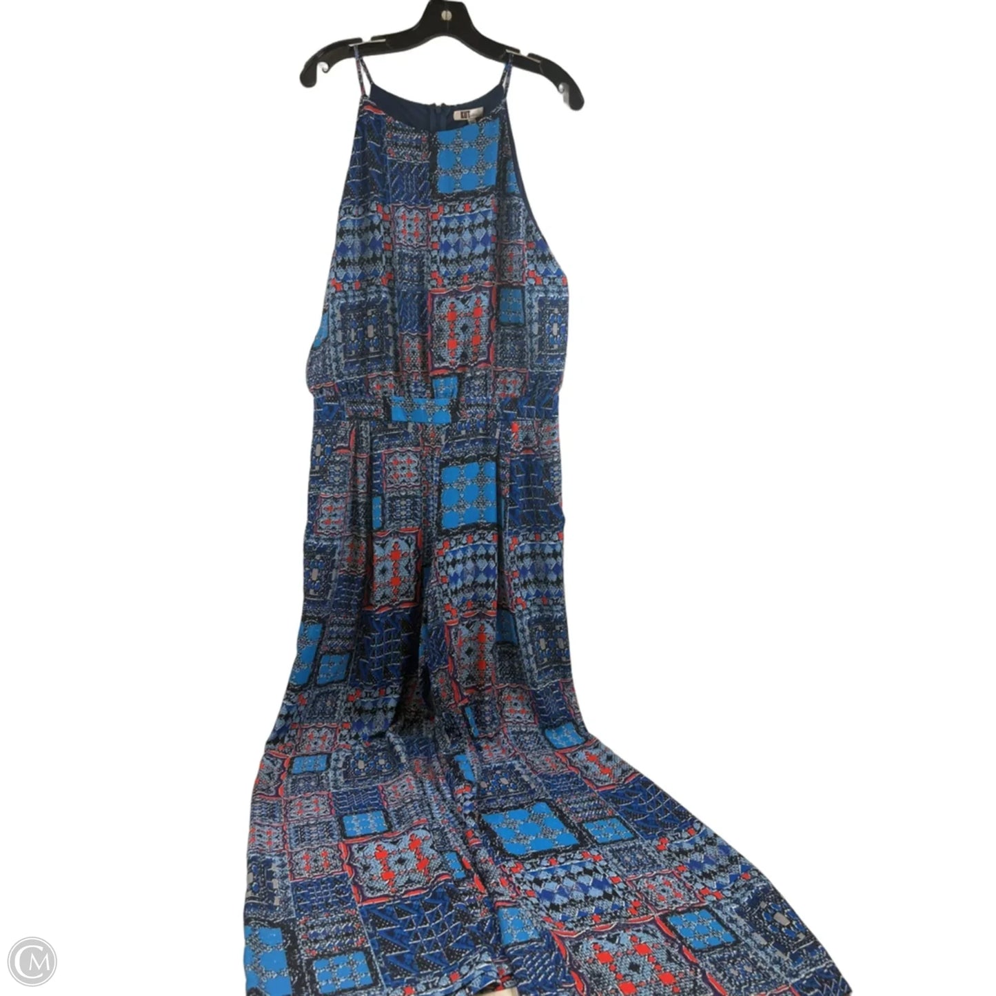 Jumpsuit By Kut In Blue & Orange, Size: L