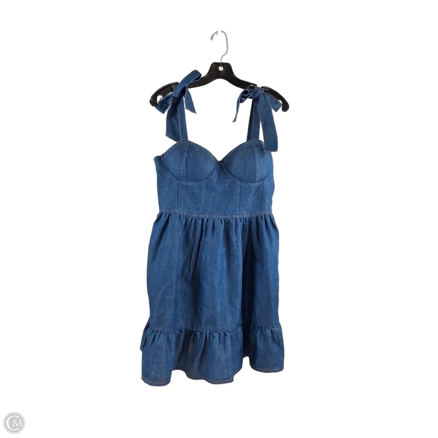 Dress Casual Short By Clothes Mentor In Blue Denim, Size: M