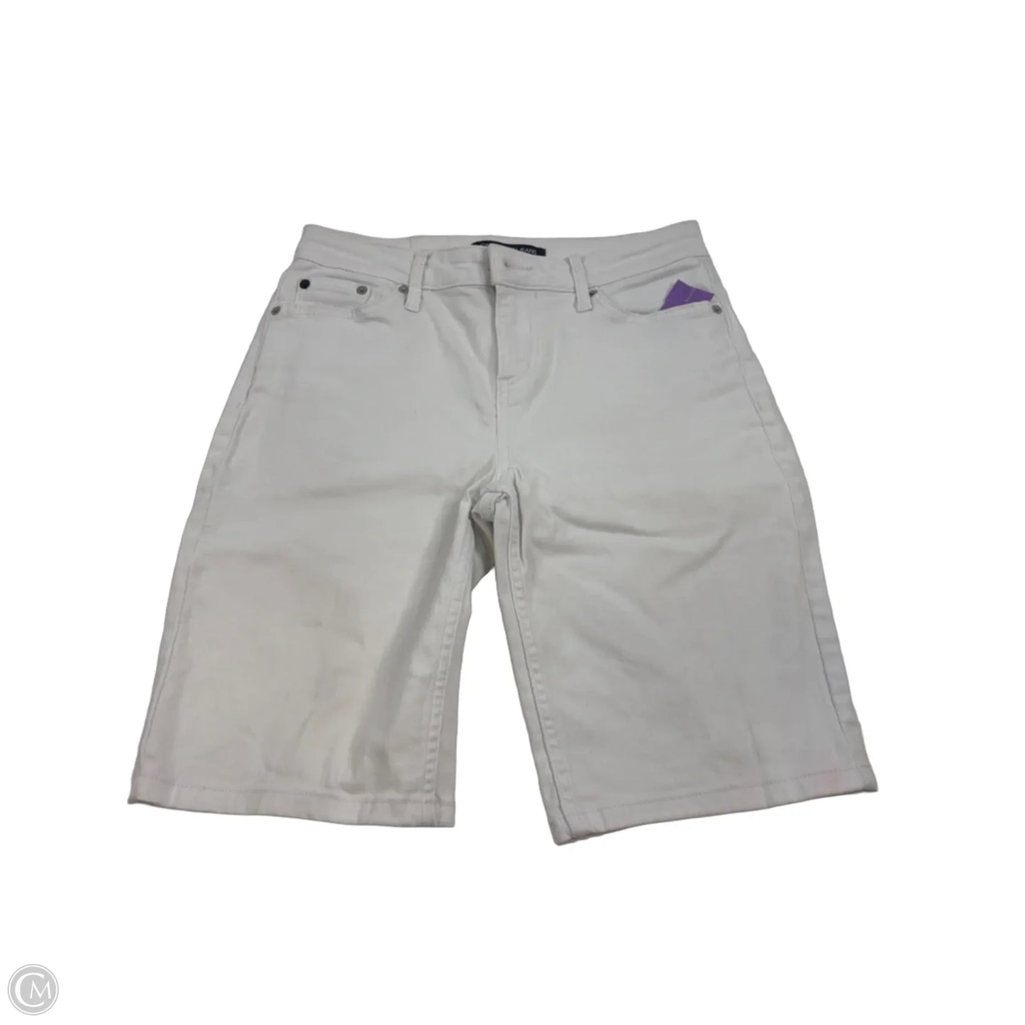 Shorts By Calvin Klein In White Denim, Size: 4