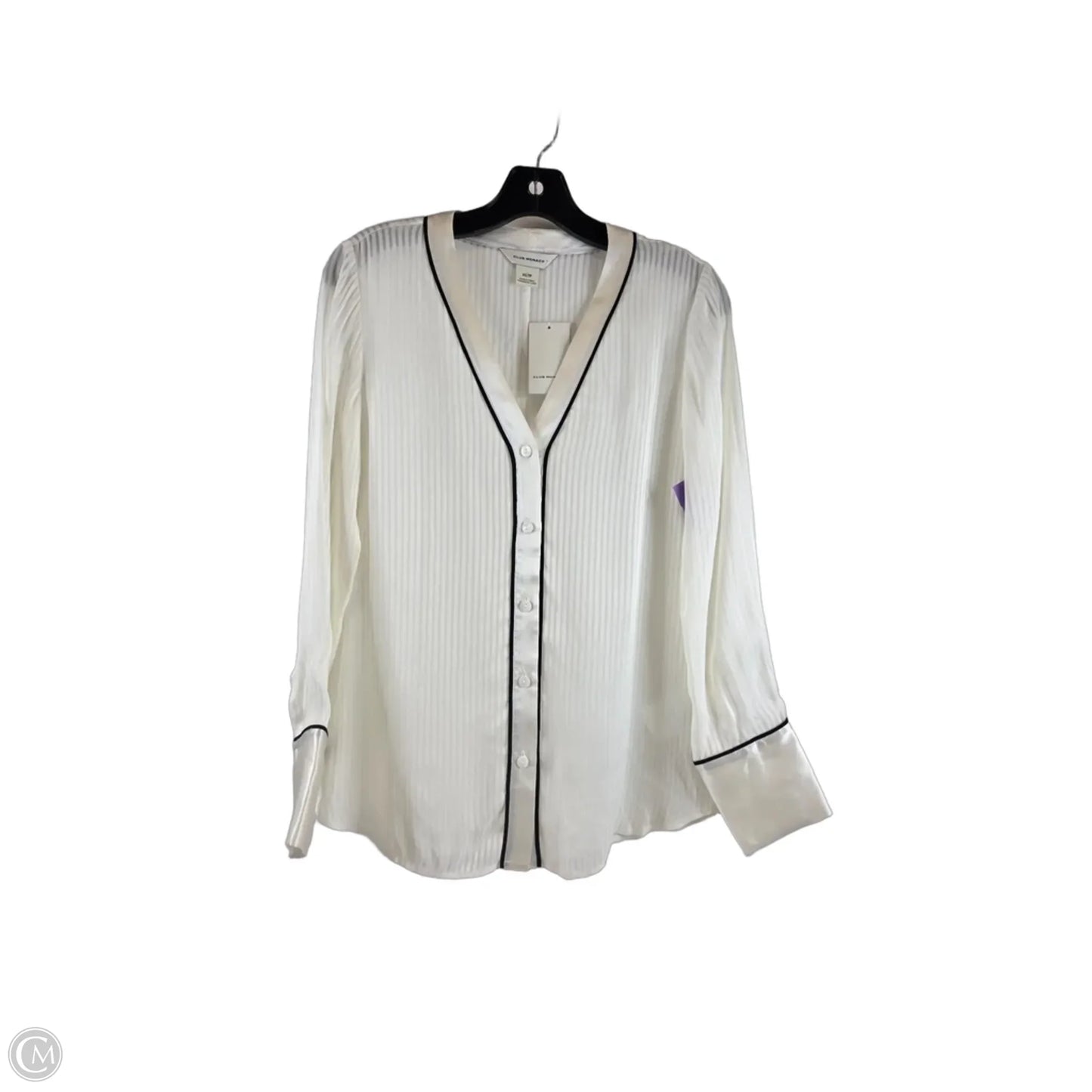 Top Long Sleeve By Club Monaco In Cream, Size: Xs