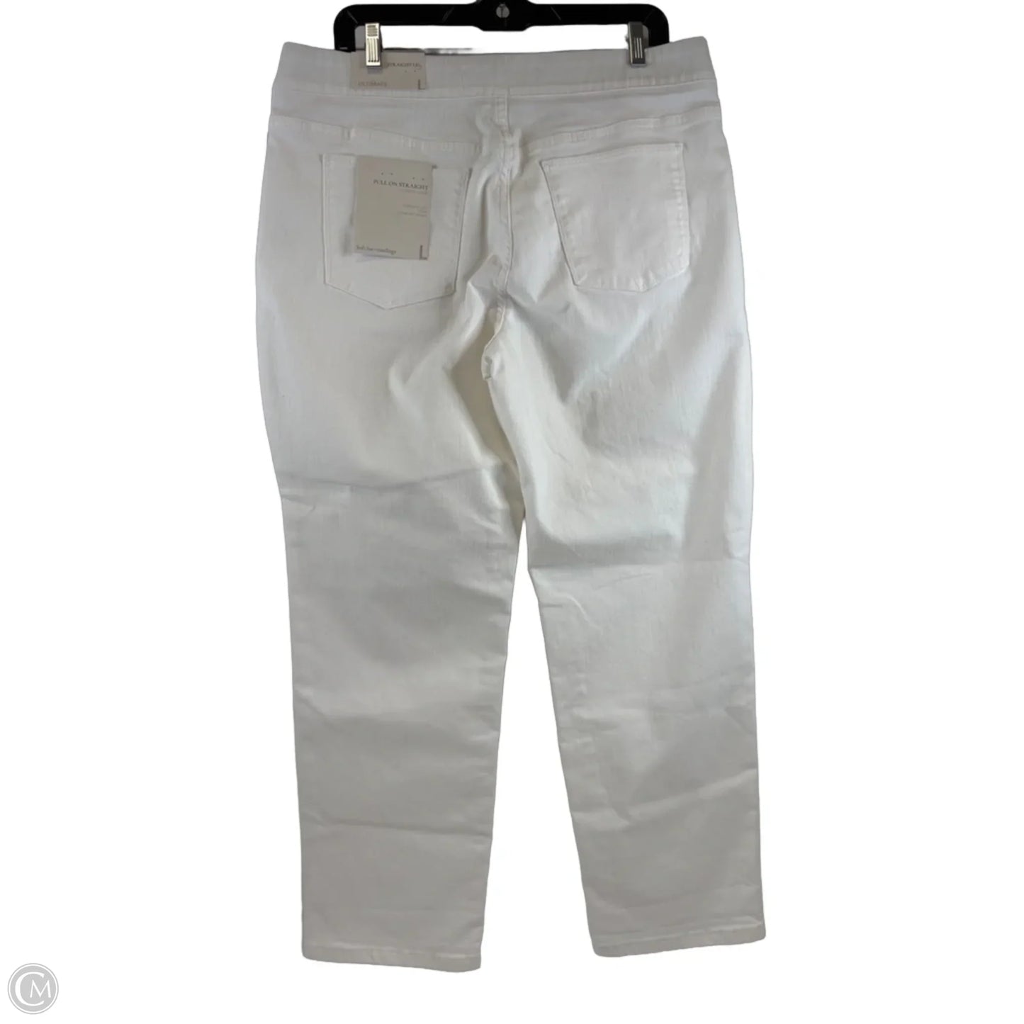 Jeans Straight By Soft Surroundings In White Denim, Size: 14