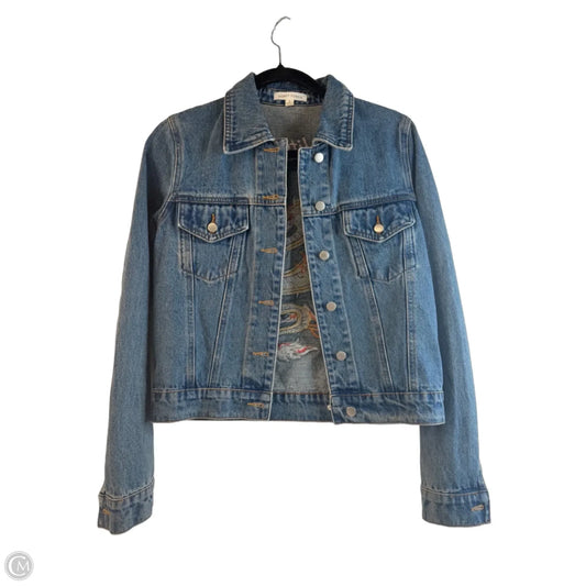 Jacket Denim By Honey Punch In Blue & Green, Size: S