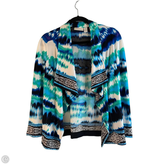 Cardigan By Chicos In Blue & Green, Size: S