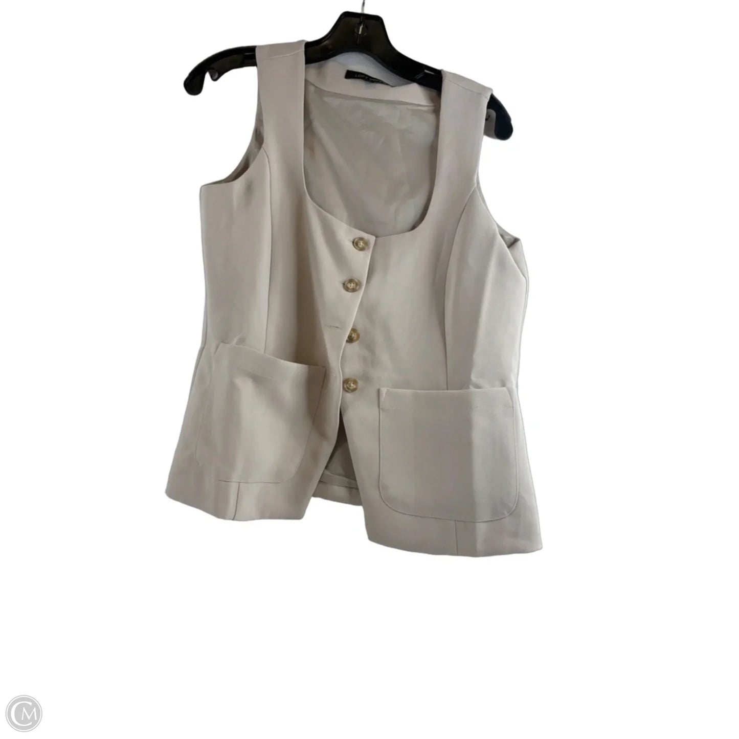 Top Sleeveless By Loft In Beige, Size: Mp