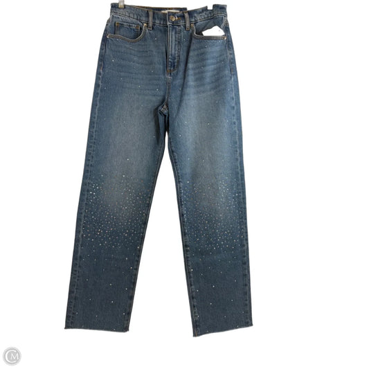 Jeans Straight By Loft In Blue Denim, Size: 0