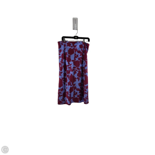 Skirt Midi By J. Crew In Blue & Red, Size: 12