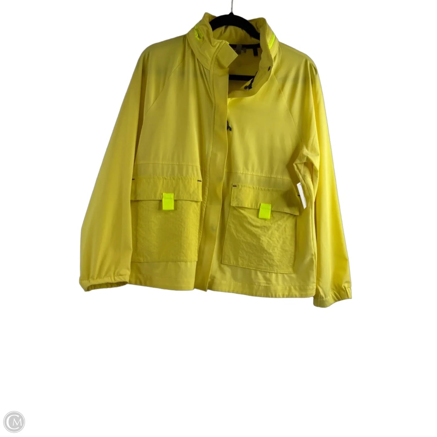 Jacket Windbreaker By Talbots In Yellow, Size: Mp