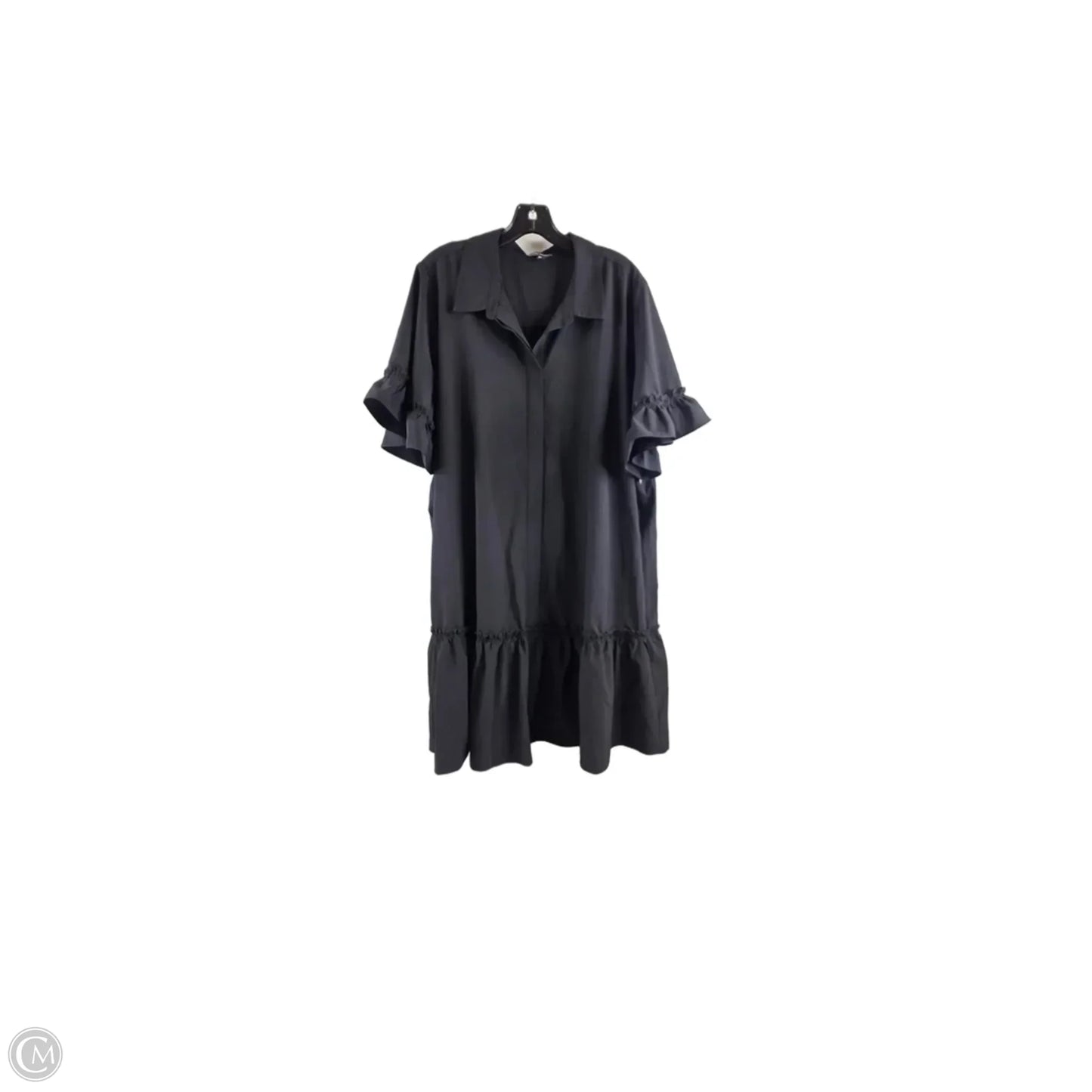 Dress Casual Midi By Modern Works In Black, Size: 2x