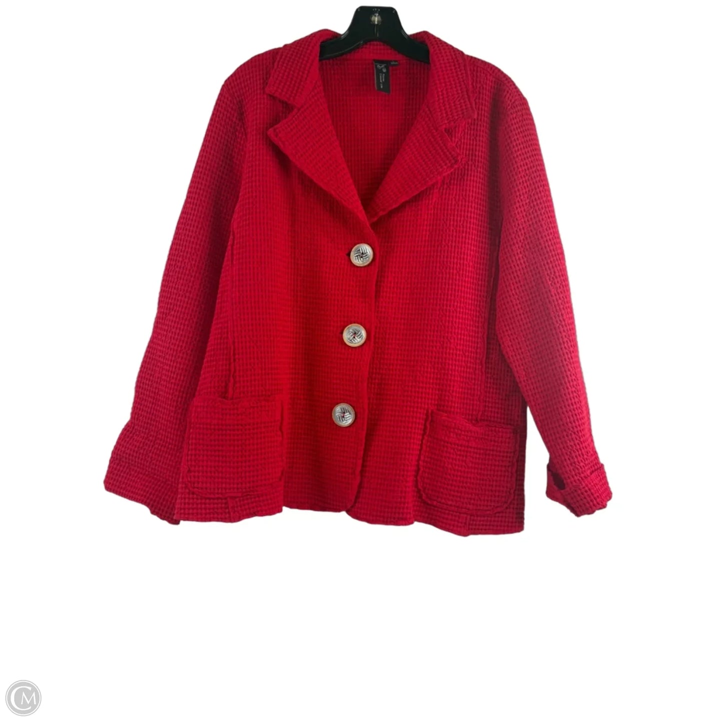 Blazer By Clothes Mentor In Red, Size: L
