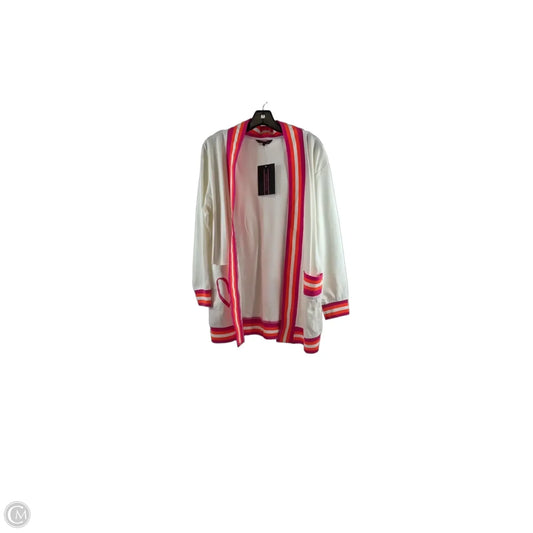 Cardigan By Haute Shore In Pink & White, Size: Osfm