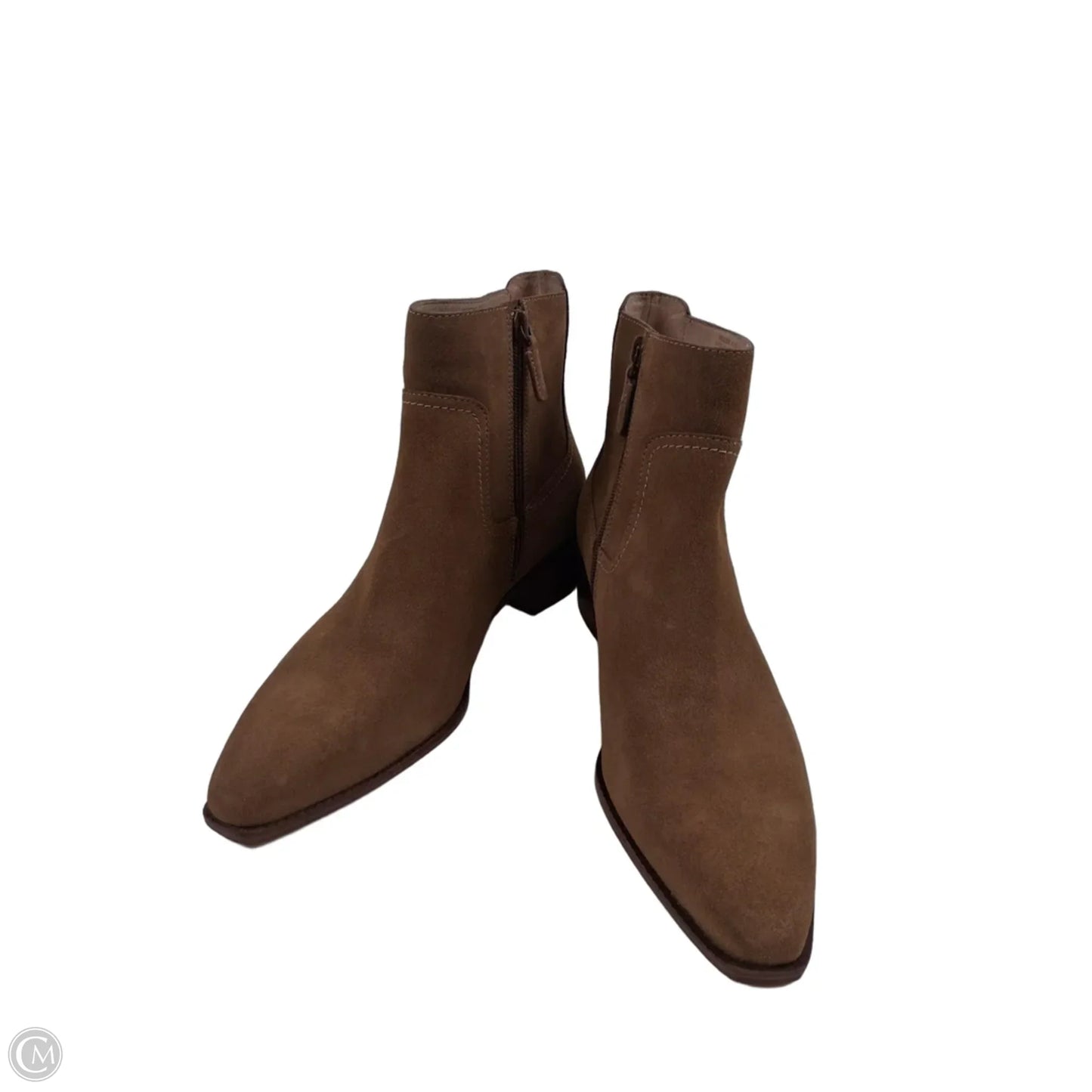 Boots Ankle Heels By Cole-haan In Brown, Size: 9.5