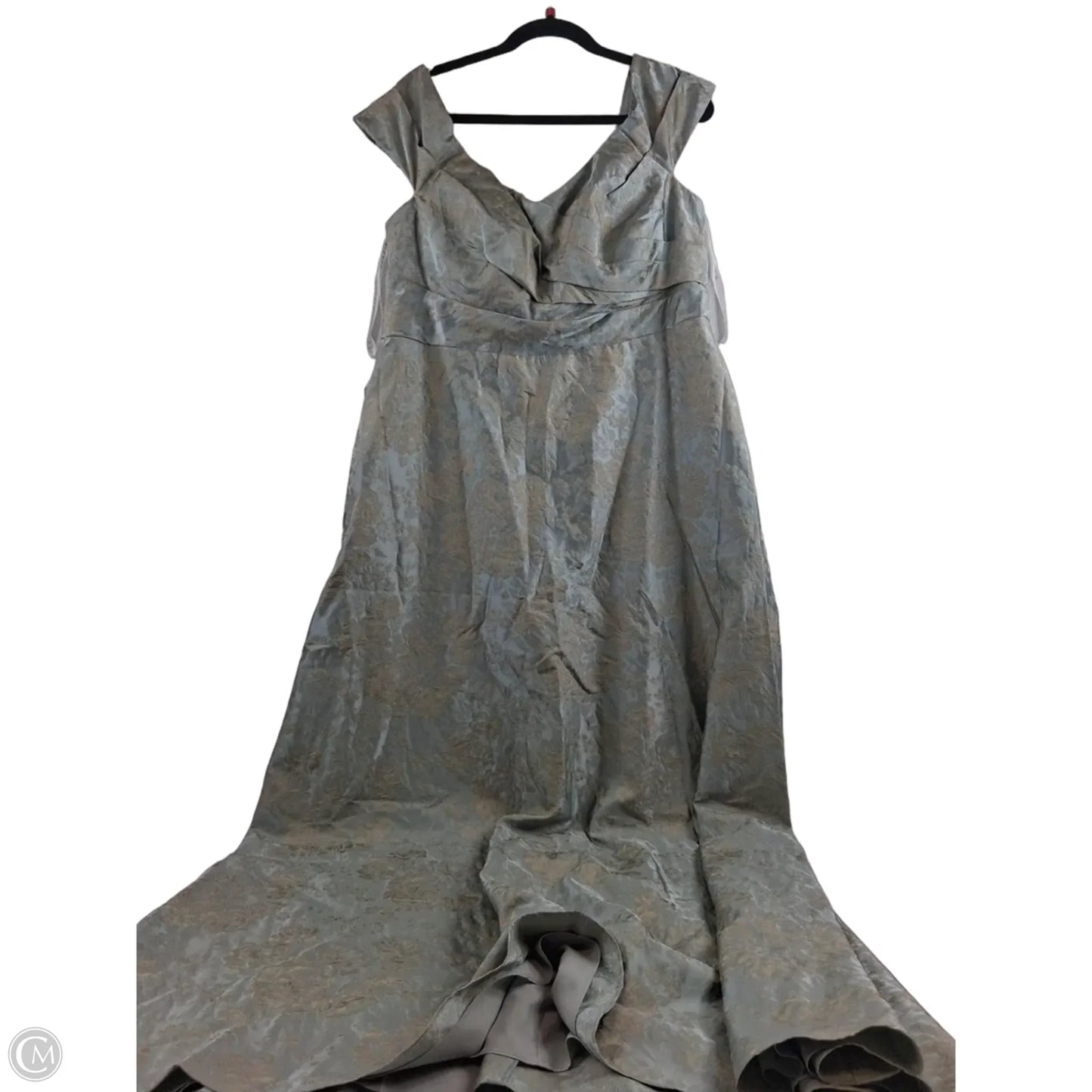 Dress Party Long By Aritzia In Gold & Green, Size: Xl