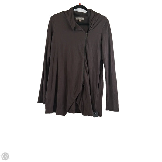 Cardigan By Flax In Brown, Size: Xs