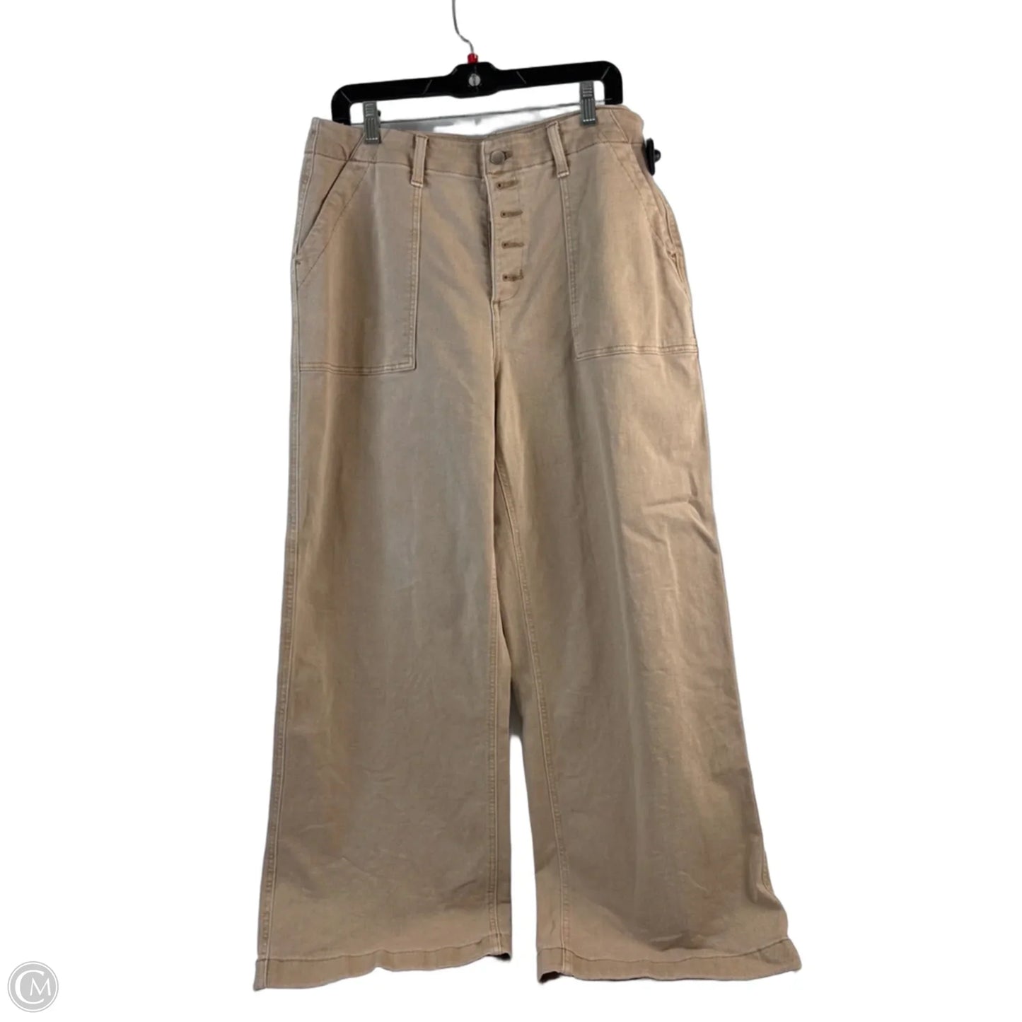 Jeans Wide Leg By Sonoma In Beige, Size: 16