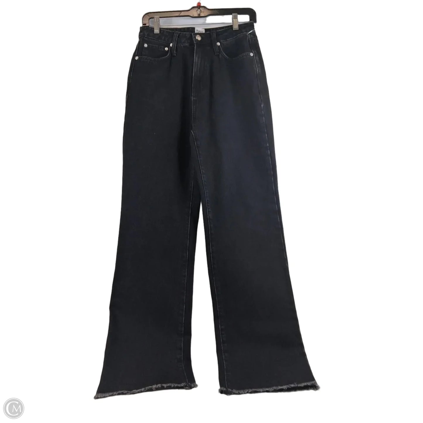 Jeans Wide Leg By Princess Polly In Black, Size: 4
