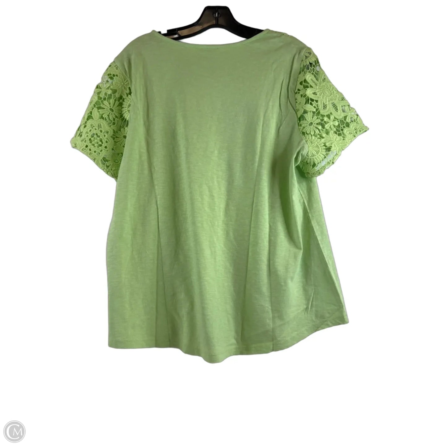 Top Short Sleeve By Charter Club In Green, Size: Xl