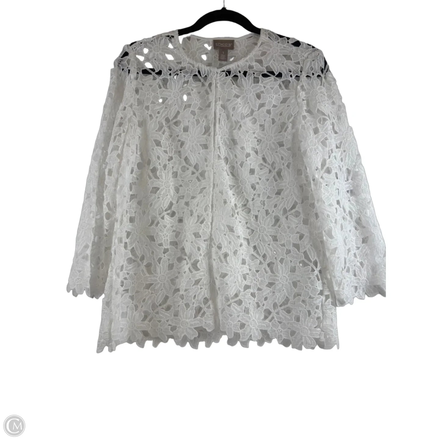 Cardigan By Chicos In White, Size: M