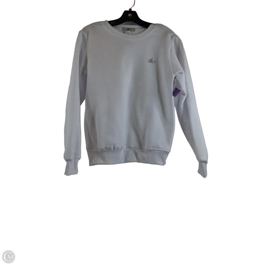 Athletic Sweatshirt Crewneck By Alo In White, Size: S