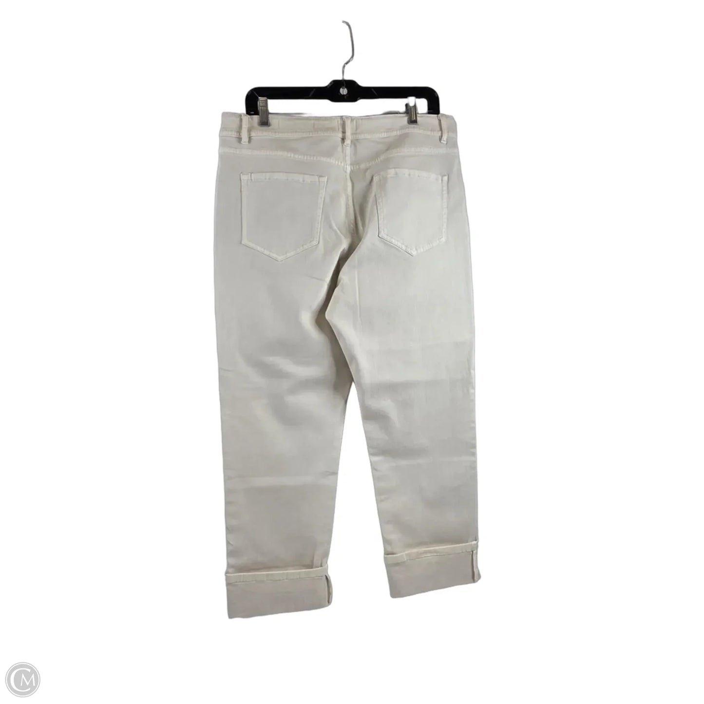 Jeans Straight By J. Jill In Cream, Size: 14p