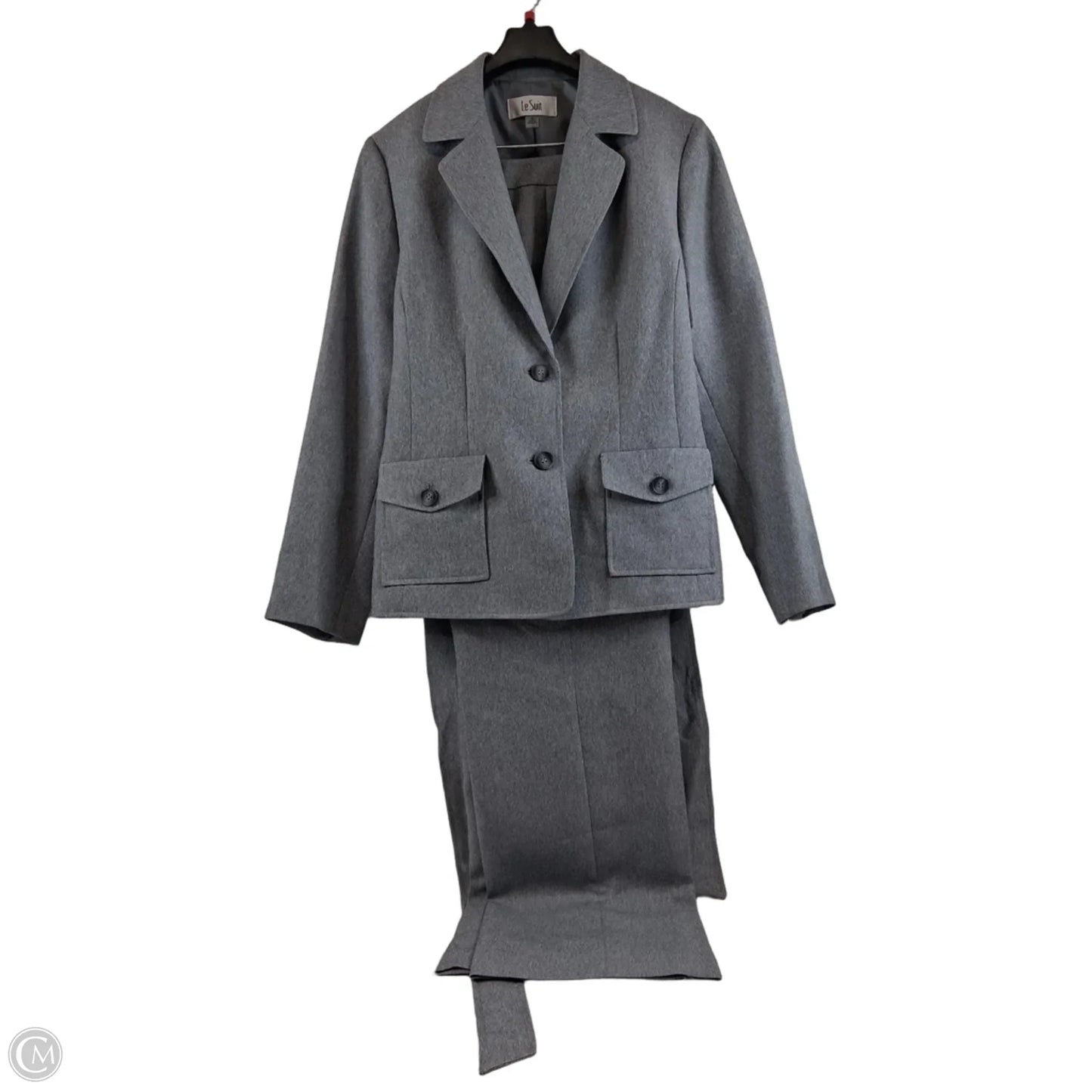 Dress Suit 2pc By Le Suit In Grey, Size: 12