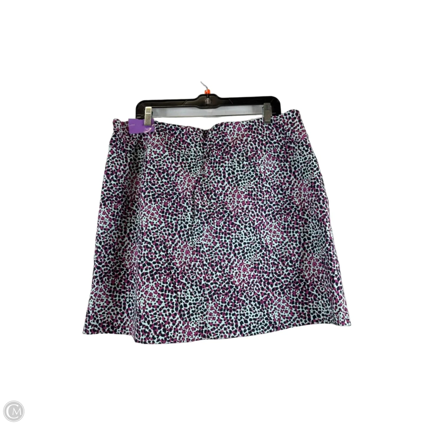Skort By Lady Hagen In Black & Purple, Size: 18