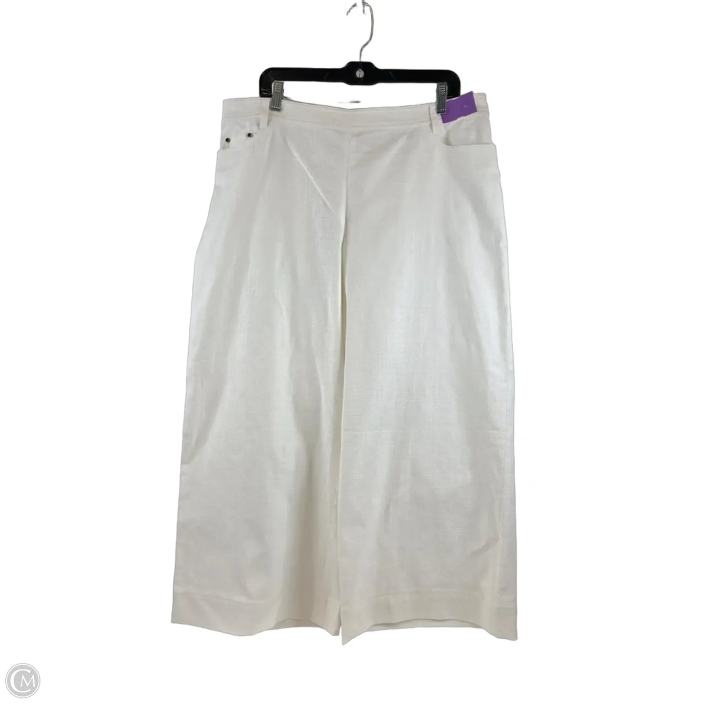 Pants Wide Leg By Etcetra In Ivory, Size: 16