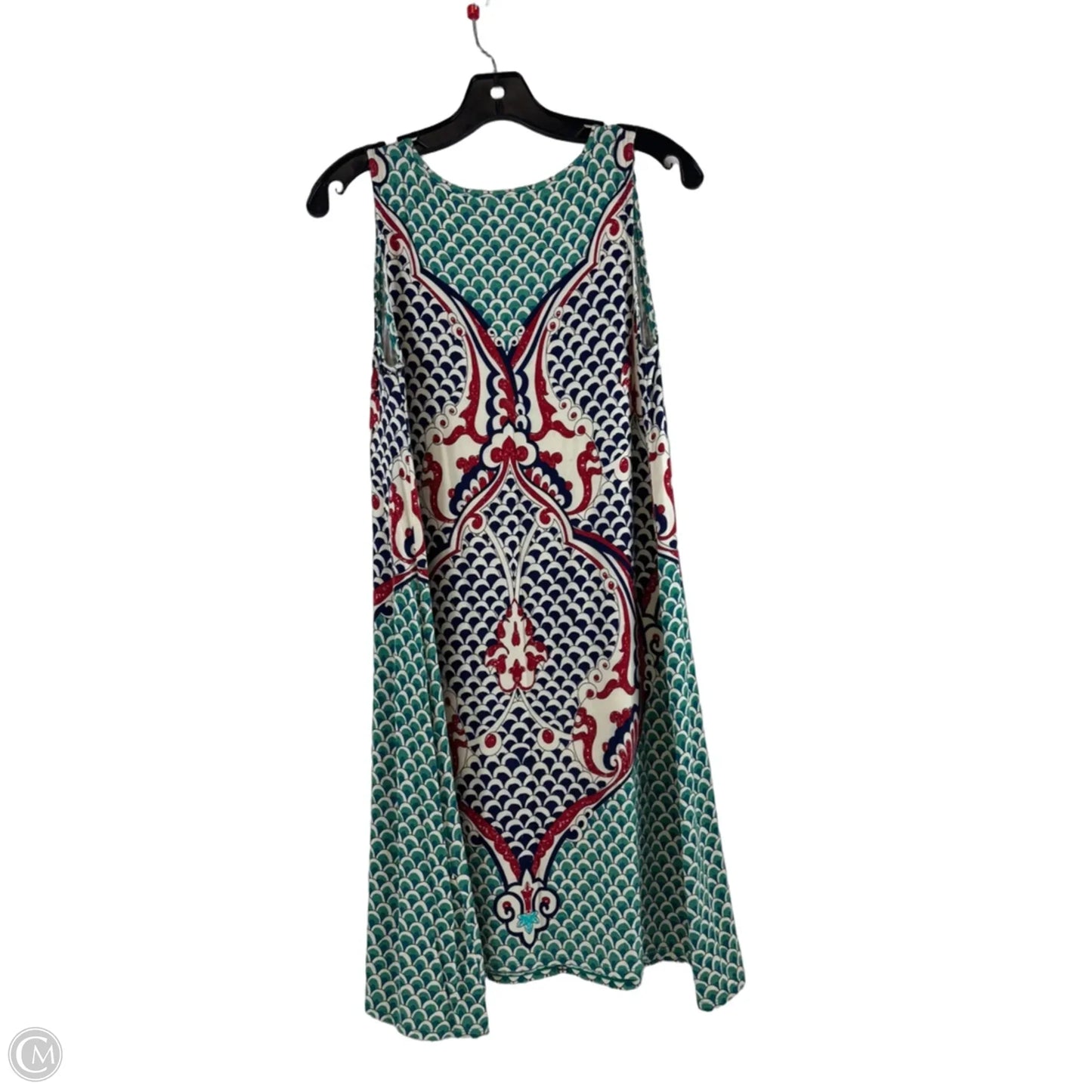 Dress Casual Midi By Max Studio In Green & Red, Size: Xs