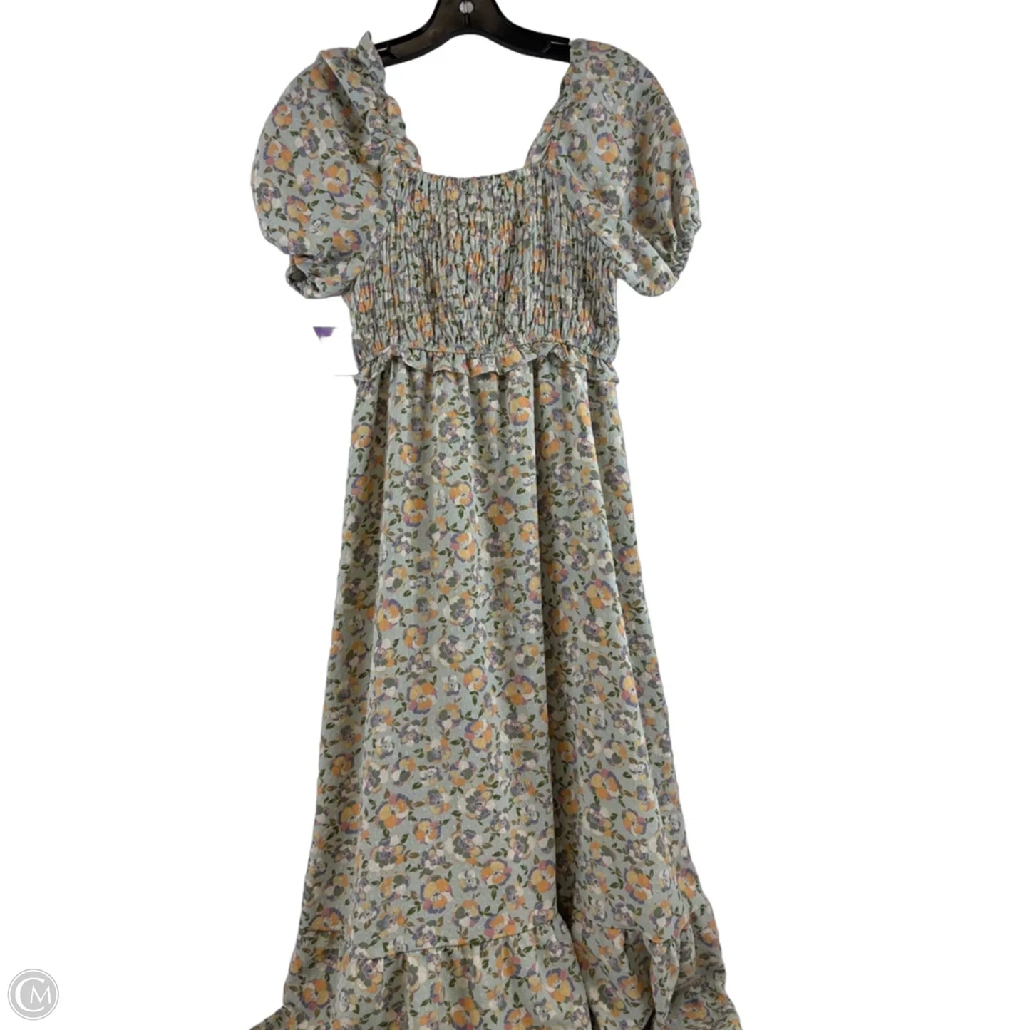 Dress Casual Maxi By Blu Pepper In Green & Purple, Size: S