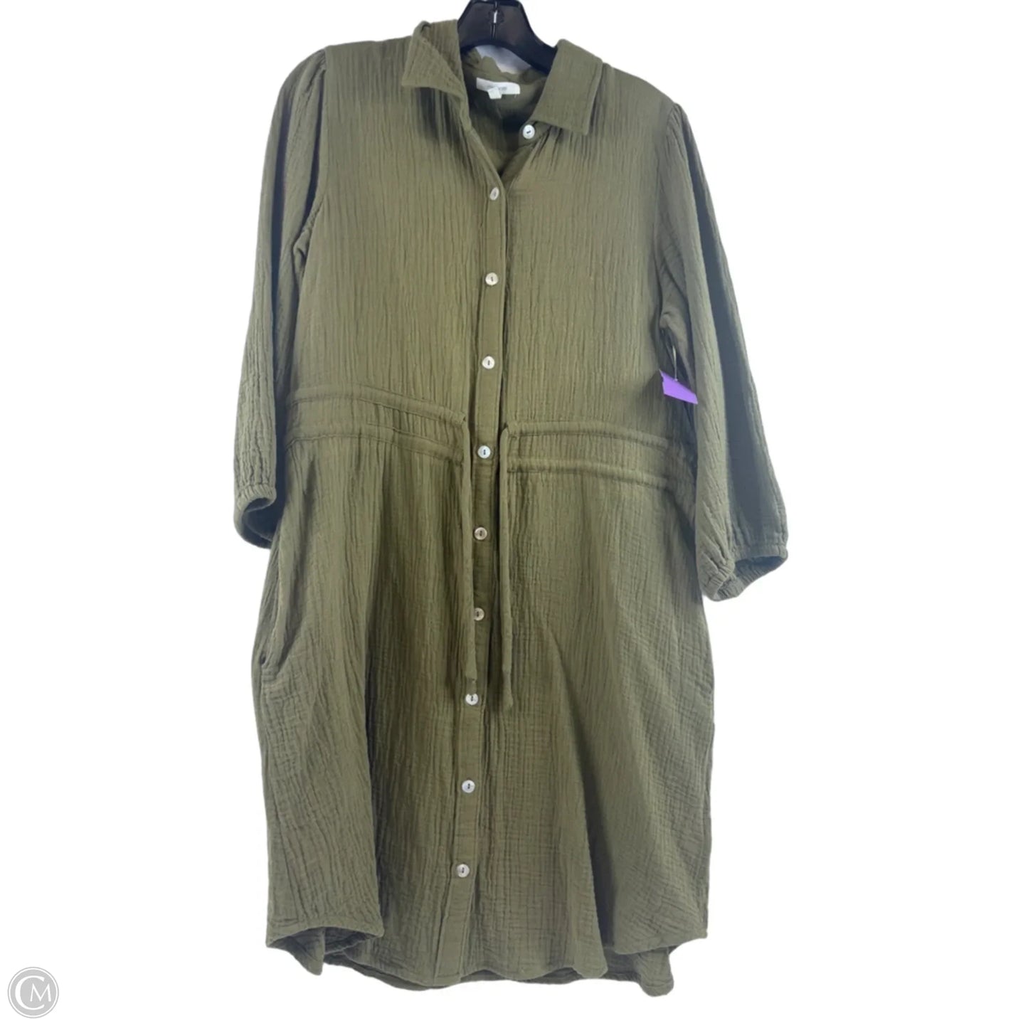 Dress Casual Midi By Maurices In Green, Size: M
