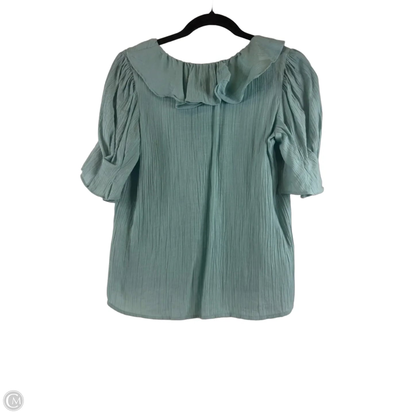 Top Short Sleeve By Loft In Teal, Size: Xs