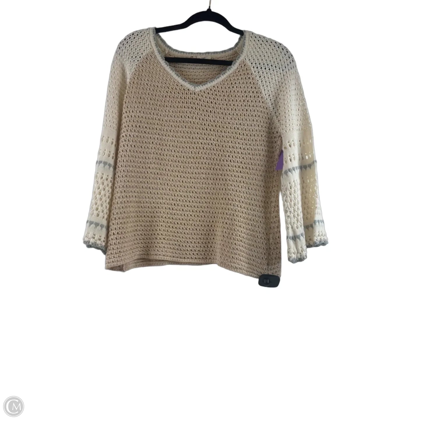 Sweater By Mystree In Blue & Cream, Size: S