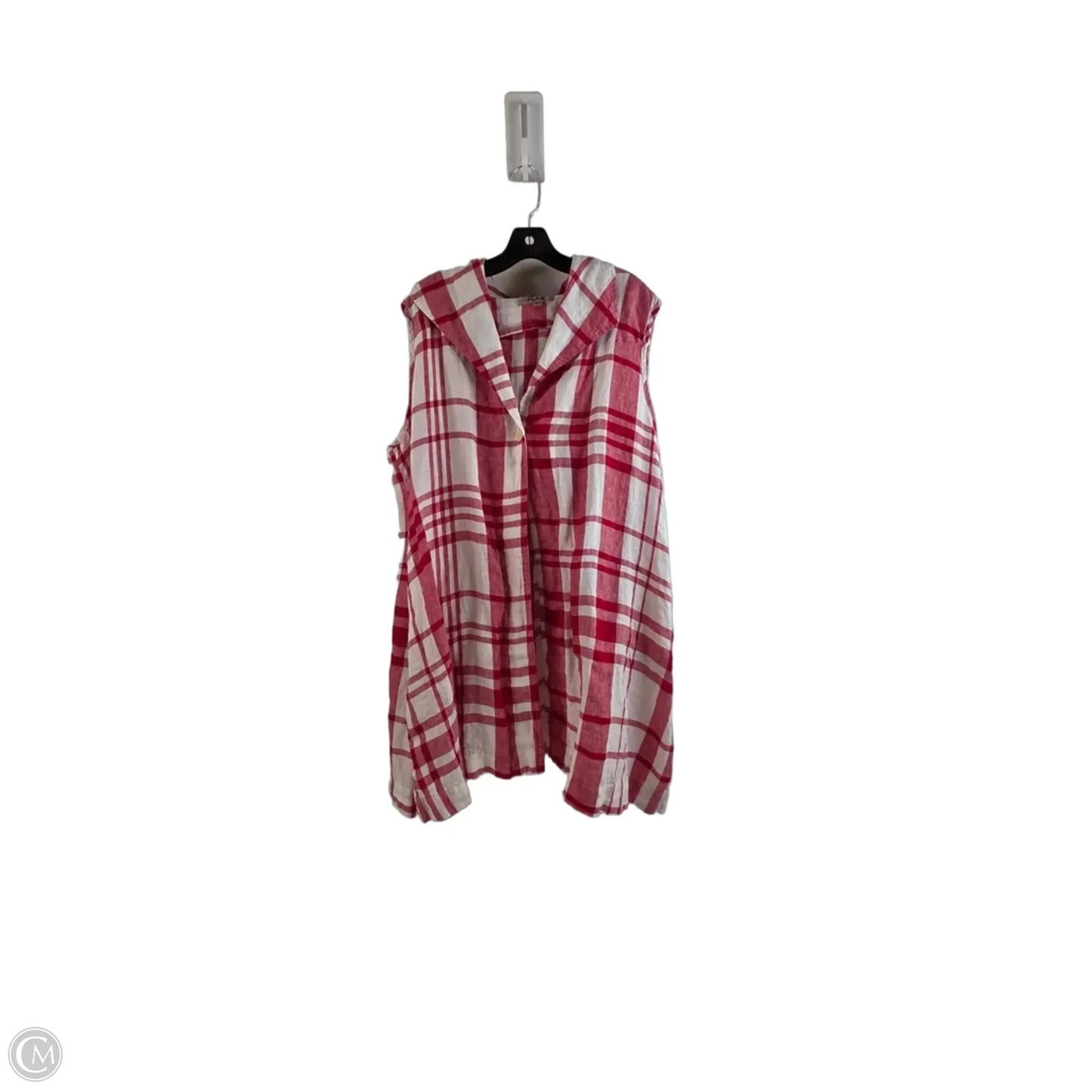 Vest Other By Flax In Plaid Pattern, Size: L