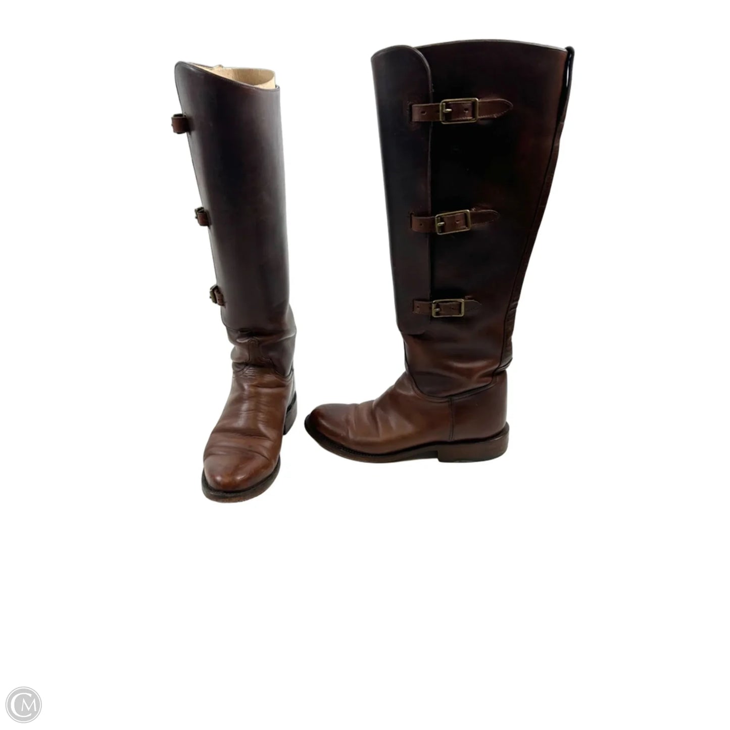 Boots Over-the-knee Flats By Lucchese In Brown, Size: 7
